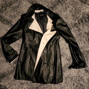 Guess womens leather jacket xl